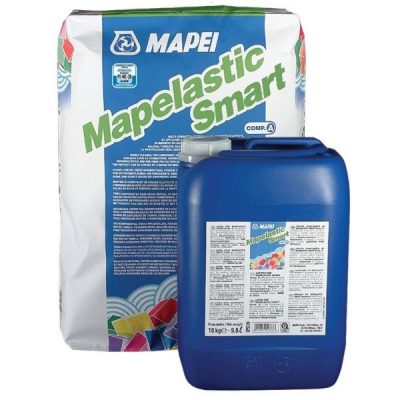 MAPELASTIC SMART (комп. A + B), эластичная гидроизоляционная мембрана, 30кг (20+10) MAPELASTIC SMART (комп. A + B), эластичная гидроизоляционная мембрана, 30кг (20+10)