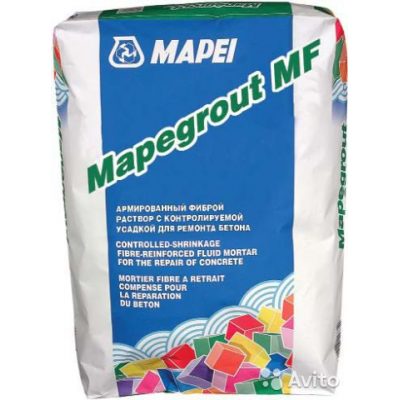 MAPEGROUT MF, тиксотропный раствор российского производства с фиброй д/восстановления бетона MAPEGROUT MF, тиксотропный раствор российского производства с фиброй д/восстановления бетона
