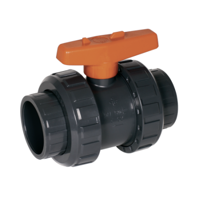 Шаровый кран ПВХ, 2-х ход., DN40, d=50, (арт. 8830020 осн.компл-водопада wave mini) Шаровый кран ПВХ, 2-х ход., DN40, d=50, (арт. 8830020 осн.компл-водопада wave mini)