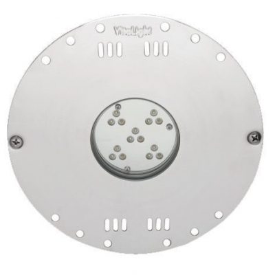 Прож. 15 Power LED 2.0, плоский-в стену, 56 Вт, 24В DC, круг-V4A, монох. 3000 К, 5 м 2x1,5 мм2, BZ Прож. 15 Power LED 2.0, плоский-в стену, 56 Вт, 24В DC, круг-V4A, монох. 3000 К, 5 м 2x1,5 мм2, BZ