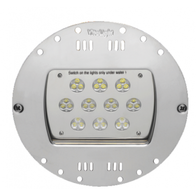 Прож. 30 Power LED 2.0, плоский-в стену, 80 Вт, 24В DC, круг-V4A, RGB, 5 м 2x1,5 мм2, BZ Прож. 30 Power LED 2.0, плоский-в стену, 80 Вт, 24В DC, круг-V4A, RGB, 5 м 2x1,5 мм2, BZ