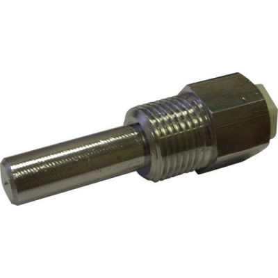Гильза погружная для датчика температуры G 1/2“ наружная резьба, хромир. латунь, длина 65 мм Гильза погружная для датчика температуры G 1/2“ наружная резьба, хромир. латунь, длина 65 мм