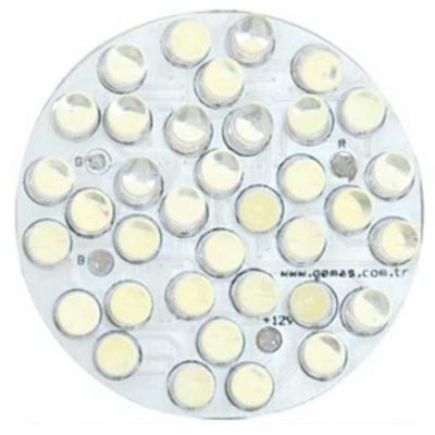 Лампа Mini LED, цвет - RGB, 360 Лм (LED - 5 мм 36 round LED), 12 В/2,8 Вт, без встроенной платы упр Лампа Mini LED, цвет - RGB, 360 Лм (LED - 5 мм 36 round LED), 12 В/2,8 Вт, без встроенной платы упр