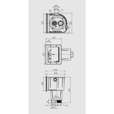 Скиммер Ocean De Luxe "M5" ABS чертеж, схема Allpools Скиммер Ocean De Luxe "M5" ABS чертеж, схема Allpools